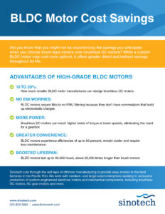 BLDC Motor Cost Savings