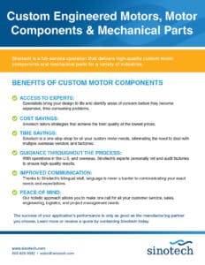 Custom Motors & Motor Components