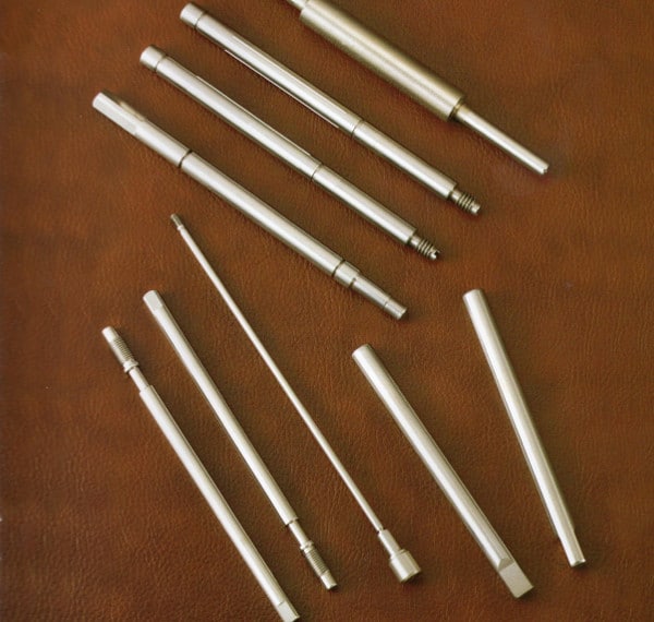 The challenge with long shafts is straightness.