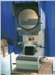 This projector, also known as an optical comparator allows for superposition of images.